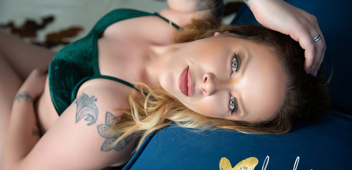 Boudoir Defined Blonde with Tattoos